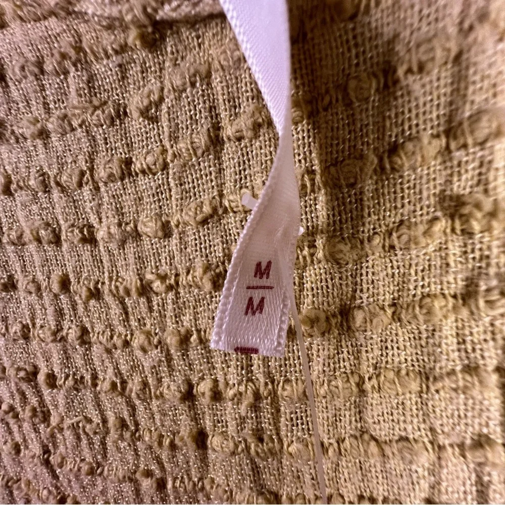 NWT FREE PEOPLE Laidback Lover Romper Size Medium Color Sunny Honey - Picture 2 of 8